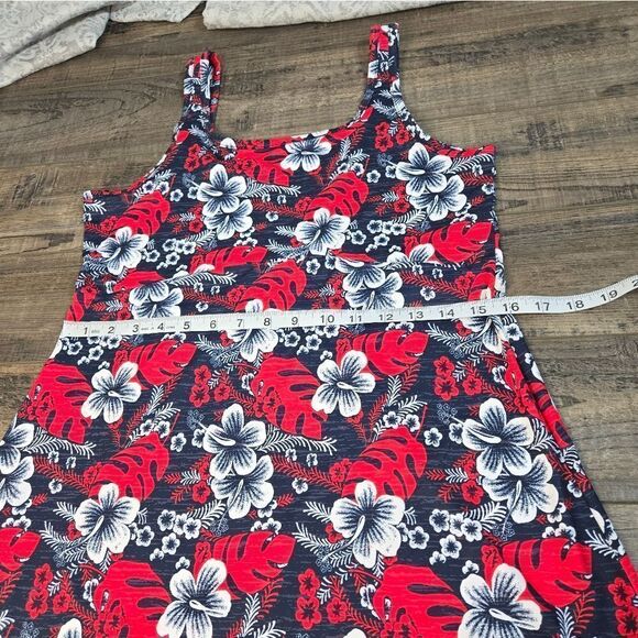 Columbia Women's Freezer III Dress medium Hawaiian print red blue white  stretch - Picture 3 of 9
